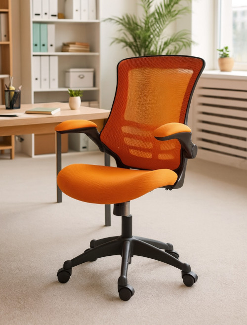 Mesh Office Chair Marlos in Orange CH0790OR