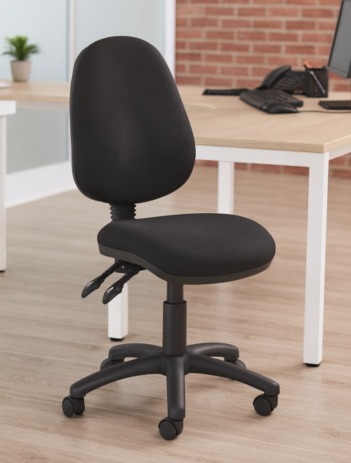 Fabric Office Chair Black Vantage 100 Operator Chair V100-00-K by Dams