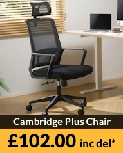 Cambridge Plus Black Mesh Office Chair