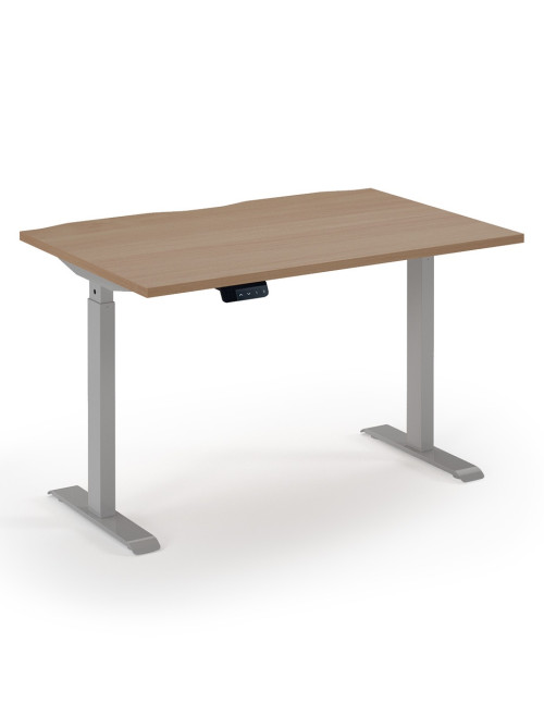 Standing Desk Beech Elev8 Economy Height Adjustable Desk 1200mm EVE-1200-S-B - enlarged view