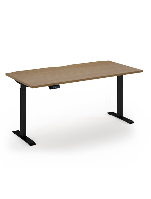 Standing Desk Oak Elev8 Economy Height Adjustable Desk 1600mm EVE-1600-S-O - enlarged view