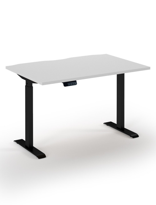 Standing Desk White Elev8 Economy Height Adjustable Desk 1200mm EVE-1200-S-WH - enlarged view