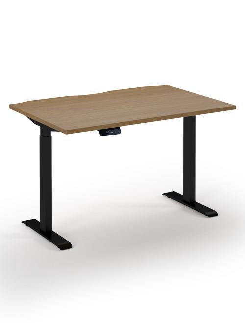 Standing Desk Oak Elev8 Economy Height Adjustable Desk 1200mm EVE-1200-K-O - enlarged view