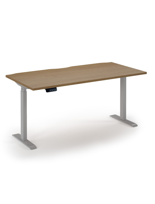 Standing Desk Oak Elev8 Economy Height Adjustable Desk 1600mm EVE-1600-S-O - enlarged view