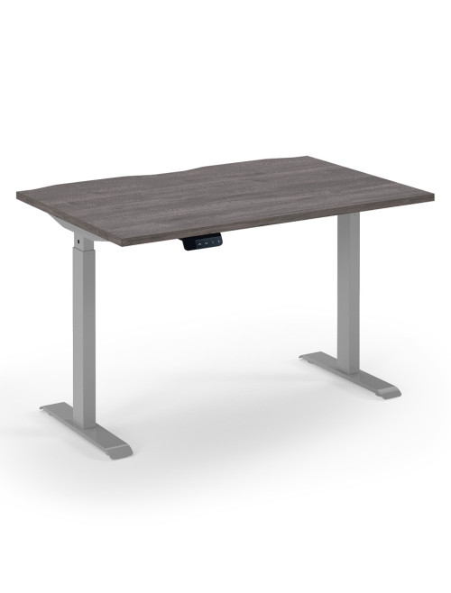 Standing Desk Grey Oak Elev8 Economy Height Adjustable Desk 1200mm EVE-1200-K-GO - enlarged view