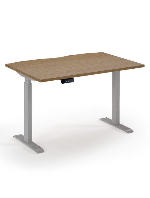 Standing Desk Oak Elev8 Economy Height Adjustable Desk 1200mm EVE-1200-K-O - enlarged view
