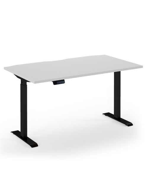 Standing Desk White Elev8 Economy Height Adjustable Desk 1400mm EVE-1400-K-WH - enlarged view
