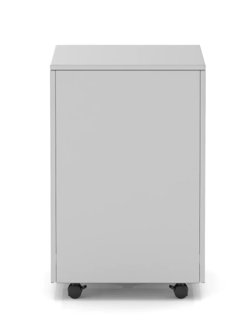 Office Storage 3 Drawer Base Mobile Steel Pedestal Silver BMSP3DSLV - enlarged view