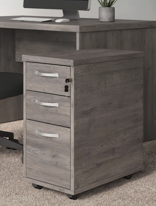 TNMP Slim Line Mobile Pedestal 3 drawer   - enlarged view