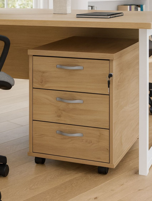 Office Storage 3 Drawer Mobile Pedestal R3M by Dams - enlarged view