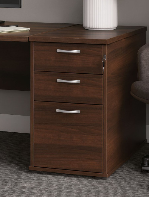 Desk High Pedestal 800mm Deep 3 Drawer Pedestal R25DH8 by Dams - enlarged view
