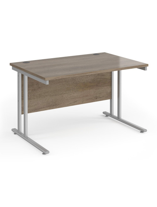 Nebraska Oak Office Desk Maestro 25 Straight Desk Cantilever 1200mm x 800mm MC12SNO