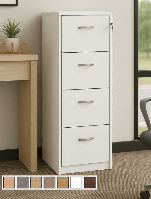 Deluxe Executive 4 Drawer Filing Cabinet LF4