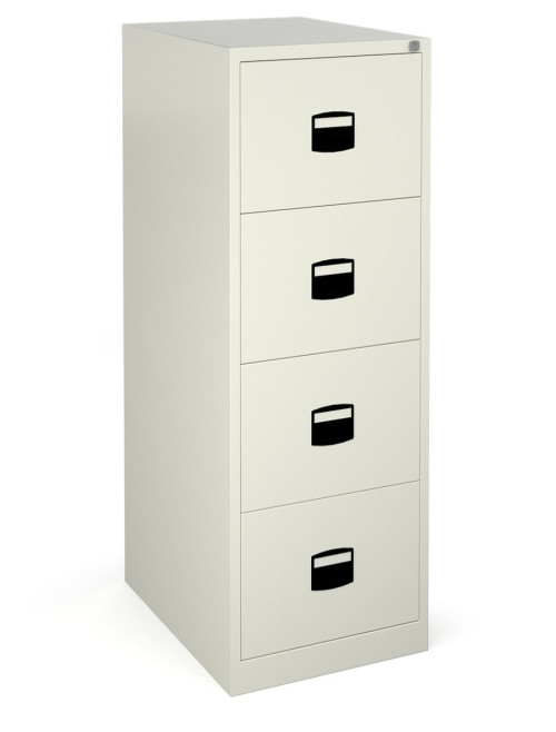 4 Drawer Economy Contract Black Metal Filing Cabinet DCF4WH