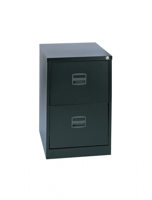 2 Drawer Economy Black Contract Metal Filing Cabinet DCF2K
