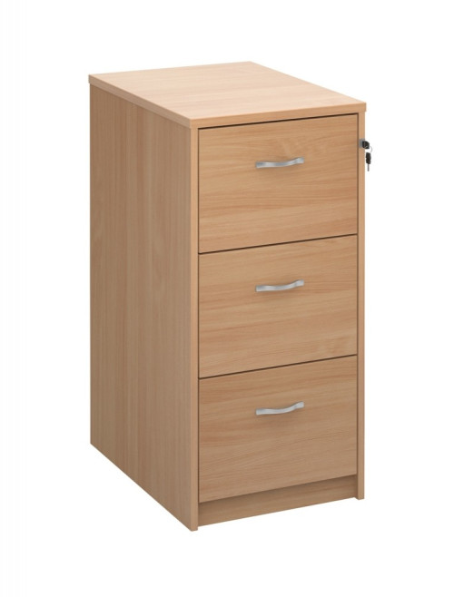 Deluxe Executive 3 Drawer Beech Filing Cabinet LF3B