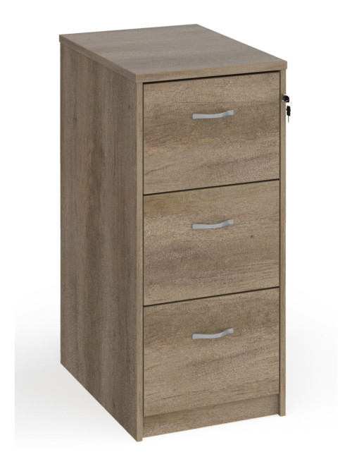 Deluxe Executive 3 Drawer Nebraska Oak Filing Cabinet LF3NO