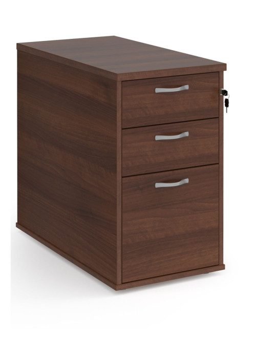 Walnut Desk High Pedestal 800mm Deep 3 Drawer Pedestal R25DH8W  - enlarged view