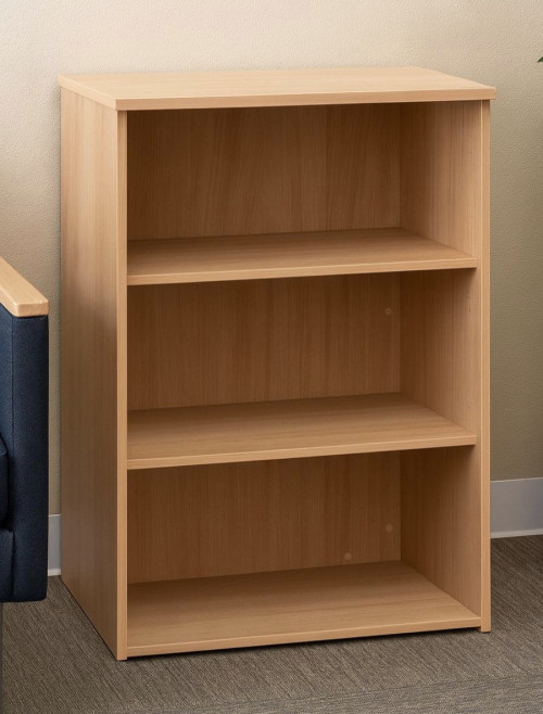 High Beech Bookcase with 2 Shelves R1090B by Dams