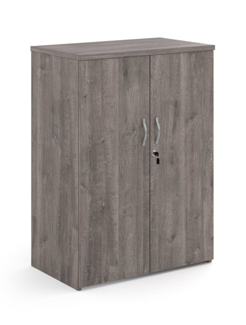 Office Cupboard Grey Oak 1090mm High Storage Cupboard R1090DGO