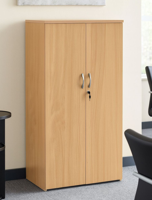 Office Cupboard Beech 1440mm High Storage Cupboard R1440DB