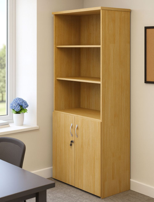 1790mm High Open Top Combination Unit Oak R1790OPO