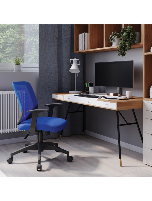 Office Chair Ranger Blue Mesh Chair DPA95ATG/BK-BL - enlarged view