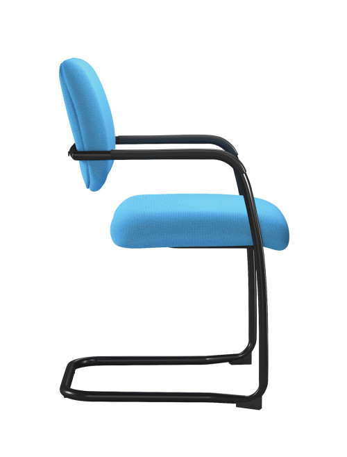 Stacking Chair Aria Lightweight Blue Boardroom Chair BCF/D336V/BL - enlarged view