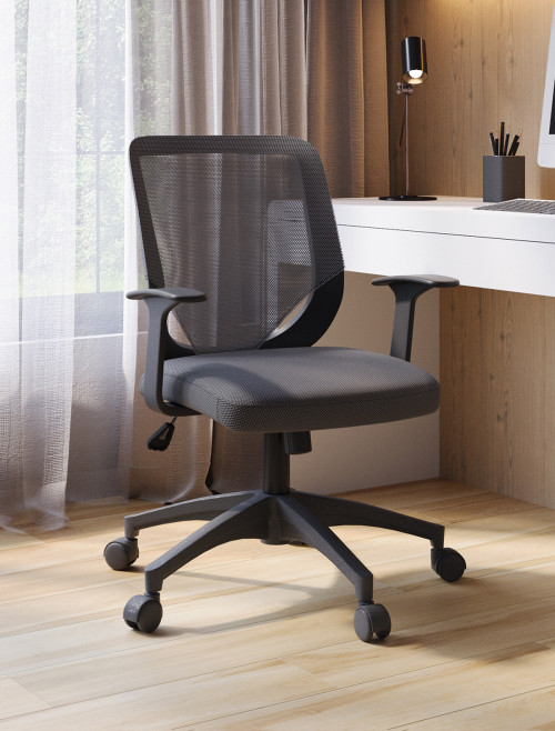 Office Chair Ranger Grey Mesh Chair DPA95ATG/BK-GY