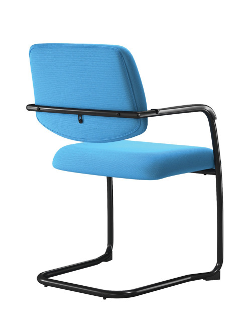 Stacking Chair Aria Lightweight Blue Boardroom Chair BCF/D336V/BL - enlarged view