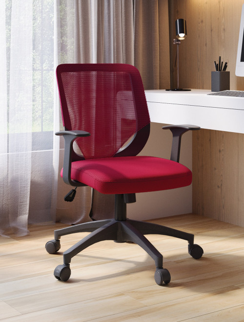 Office Chair Ranger Red Mesh Chair DPA95ATG/BK-RD