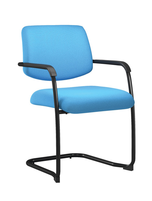 Stacking Chair Aria Lightweight Blue Boardroom Chair BCF/D336V/BL - enlarged view