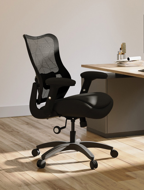 Heavy Duty Office Chair Sora 24hr 31 Stone Mesh Bariatric Chair BCM/L420/BK