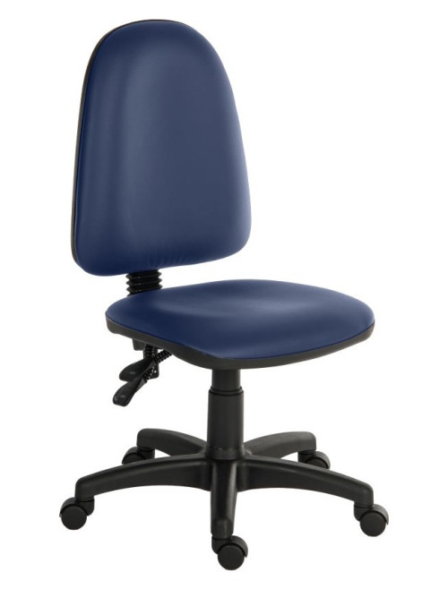 Office Chair Ergo Twin Blue PU Operator Chair 2900PU-BLU