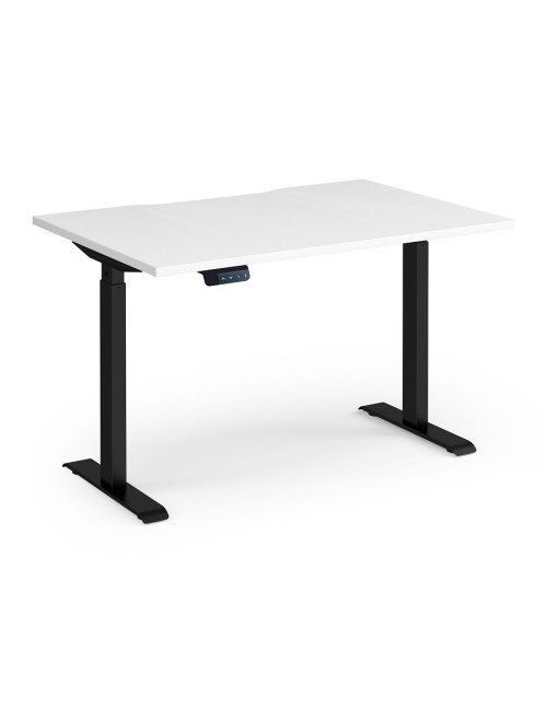 Sit Stand Desk White Elev8 Contract Height Adjustable Desk 1200mm EVC-1200-S-WH - enlarged view