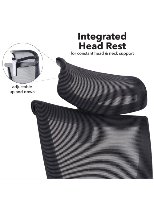 Mesh Office Chair Black Elise Operator Chair ELS300K2-K - enlarged view