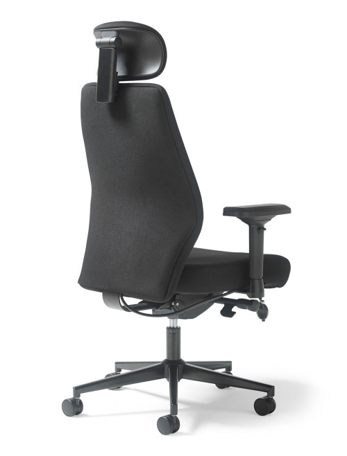 Office Chair Black Hatha High Back Posture Task Chair HAT301K2-K - enlarged view