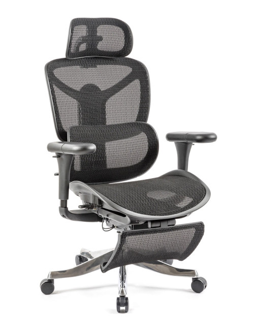 Mesh Office Chair Black Poise Mesh Executive Chair POI300K2-K
