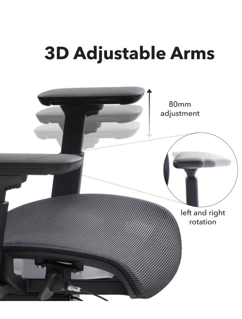 Mesh Office Chair Black Elise Operator Chair ELS300K2-K - enlarged view