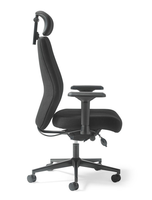 Office Chair Black Hatha High Back Posture Task Chair HAT301K2-K - enlarged view