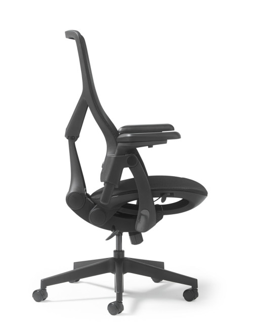 Mesh Office Chair Black Pivot High Back Task Chair PIV300MT1-K - enlarged view