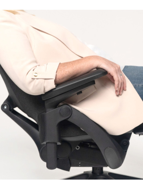 Office Chair Black Mantra Posture Task Executive Chair MAN300HK2-BLK - enlarged view