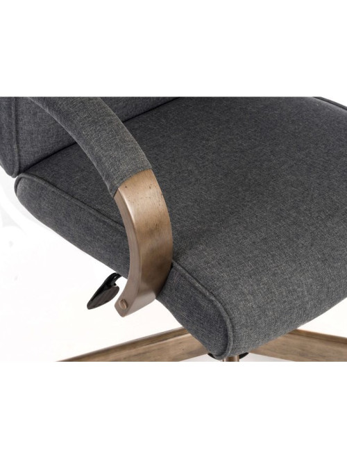 Office Chairs Grey Grayson Fabric Managers Chair 6969GREY - enlarged view
