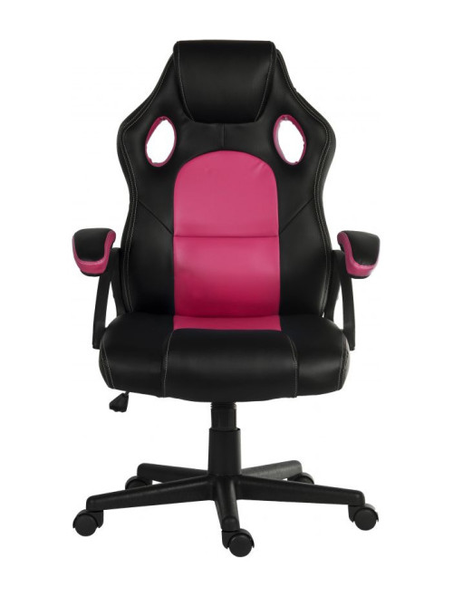 Gaming Chair Kyoto Black and Pink Racing Chair 6996 - enlarged view