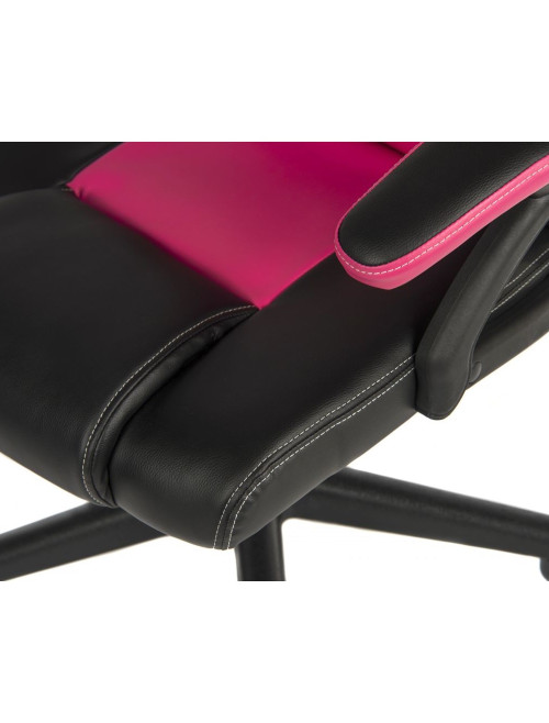 Gaming Chair Kyoto Black and Pink Racing Chair 6996 - enlarged view