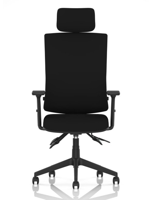 Office Chairs Orlena Black Task Operator Chair with Arms OP000383 - enlarged view