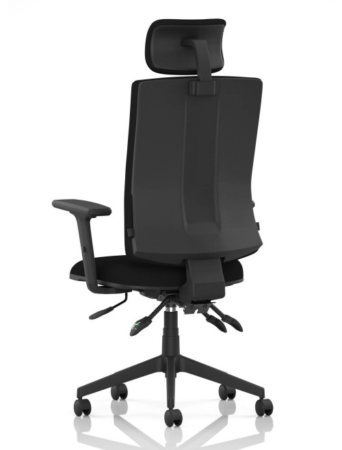 Office Chairs Orlena Black Task Operator Chair with Arms OP000383 - enlarged view