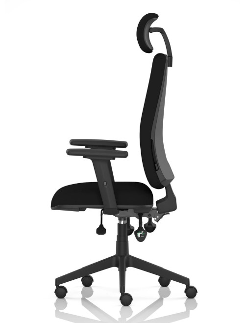 Office Chairs Orlena Black Task Operator Chair with Arms OP000383 - enlarged view