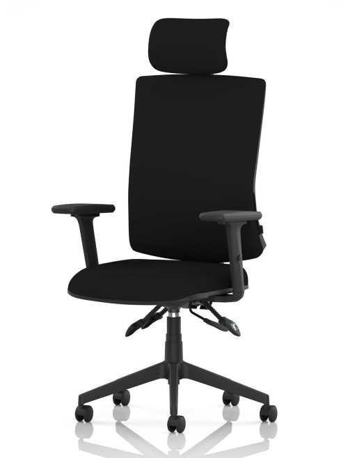 Office Chairs Orlena Black Task Operator Chair with Arms OP000383 - enlarged view