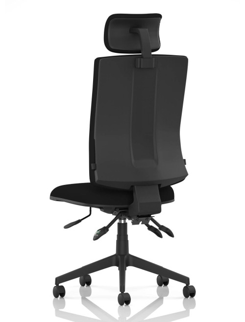 Office Chairs Orlena Black Task Operator Chair OP000382 - enlarged view